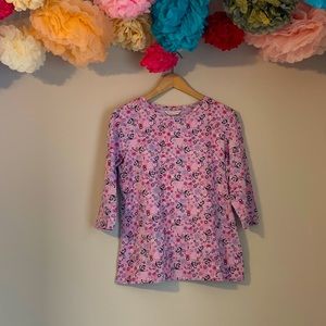 Christoper&Banks Floral Print Shirt